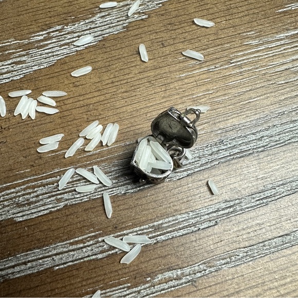 Necklace heart Pendant MARKED aa 925 Trinket Charm Locket Box sterling silver - Picture 7 of 7